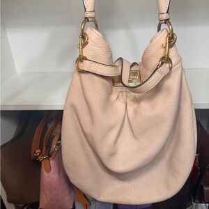 Marc Jacobs Q Hillier Cream Leather Hobo Bag